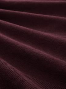 Strickpullover mit Stehkragen dark red mélange