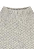 Strickpullover mit Stehkragen grey melange