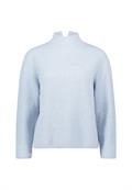 Strickpullover mit Stehkragen light blue melange