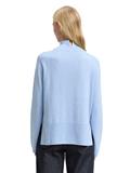Strickpullover mit Stehkragen light fjord blue melange