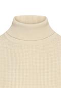 Strickpullover mit Stehkragen oatmeal