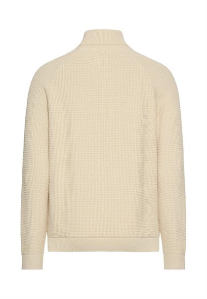 Strickpullover mit Stehkragen oatmeal