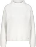 Strickpullover mit Stehkragen off-white