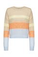 Strickpullover mit Streifen light taupe