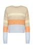 Strickpullover mit Streifen light taupe