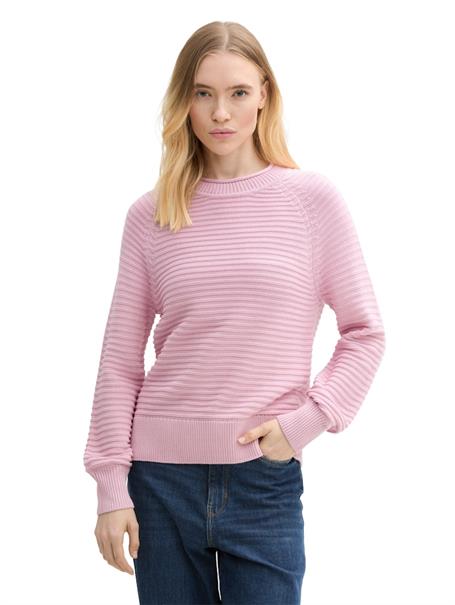 Strickpullover mit Struktur soft dusty rose