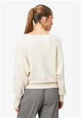 Strickpullover mit U-Boot Ausschnitt eggnog