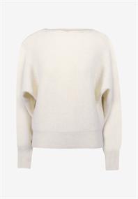 Strickpullover mit U-Boot Ausschnitt eggnog