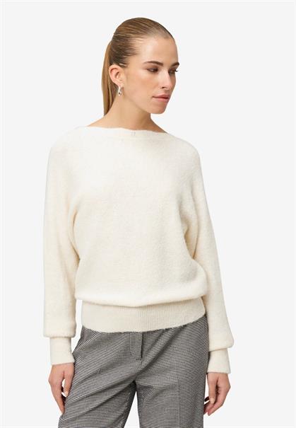 Strickpullover mit U-Boot Ausschnitt eggnog