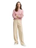 Strickpullover mit U-Boot-Ausschnitt rose bubble knit stripe