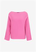 Strickpullover mit U-Bootausschnitt raspberry velvet