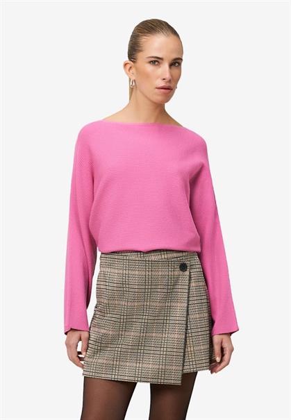 Strickpullover mit U-Bootausschnitt raspberry velvet