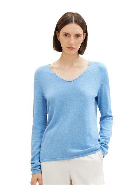 Strickpullover mit V-Ausschnitt 15584