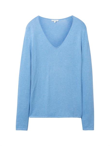 Strickpullover mit V-Ausschnitt 15584