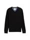 Strickpullover mit V-Ausschnitt black