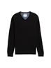 Strickpullover mit V-Ausschnitt black