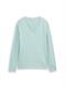 Strickpullover mit V-Ausschnitt blue haze
