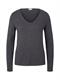 Strickpullover mit V-Ausschnitt evident anthracite melange