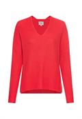 Strickpullover mit V-Ausschnitt flame