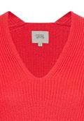 Strickpullover mit V-Ausschnitt flame