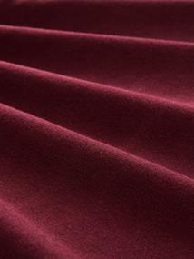 Strickpullover mit V-Ausschnitt preppy plum