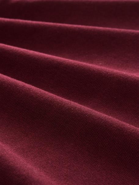Strickpullover mit V-Ausschnitt preppy plum