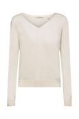 Strickpullover mit V-Ausschnitt sand