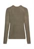 Strickpullover mit V-Ausschnitt shadow khaki