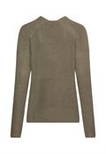 Strickpullover mit V-Ausschnitt shadow khaki