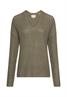 Strickpullover mit V-Ausschnitt shadow khaki
