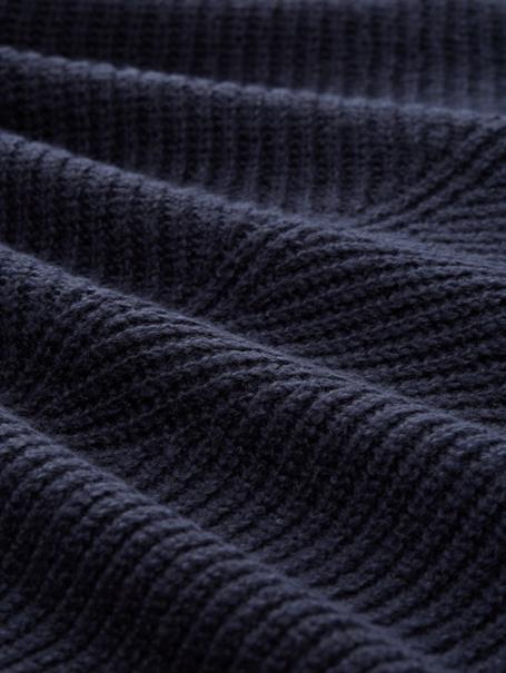 Strickpullover mit V-Ausschnitt sky captain blue