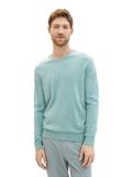 Strickpullover mit V-Ausschnitt soft mint melange