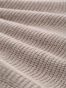 Strickpullover mit V-Ausschnitt soft taupe melange