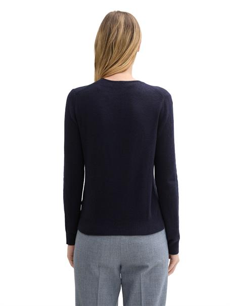 Strickpullover mit weichem Wollanteil sky captain blue