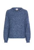 Strickpullover mit weiten Ärmeln denim blue