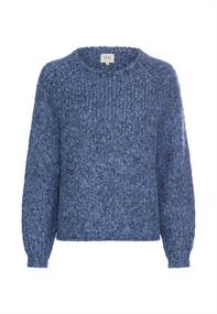 Strickpullover mit weiten Ärmeln denim blue