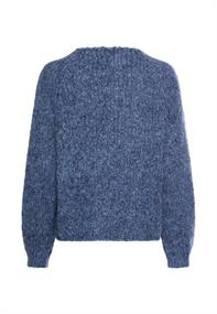 Strickpullover mit weiten Ärmeln denim blue