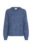 Strickpullover mit weiten Ärmeln denim blue