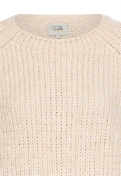 Strickpullover mit weiten Ärmeln oak