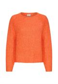 Strickpullover mit weiten Ärmeln pumpkin