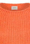 Strickpullover mit weiten Ärmeln pumpkin