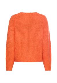 Strickpullover mit weiten Ärmeln pumpkin