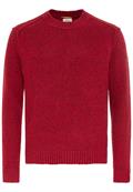 Strickpullover mit zertifizierter Merinowolle amber red