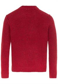 Strickpullover mit zertifizierter Merinowolle amber red