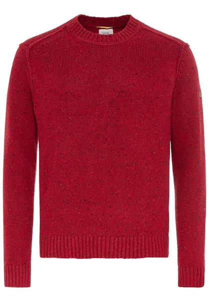 Strickpullover mit zertifizierter Merinowolle amber red