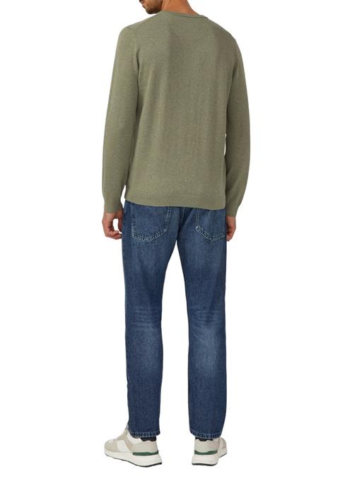 strickpullover-olive