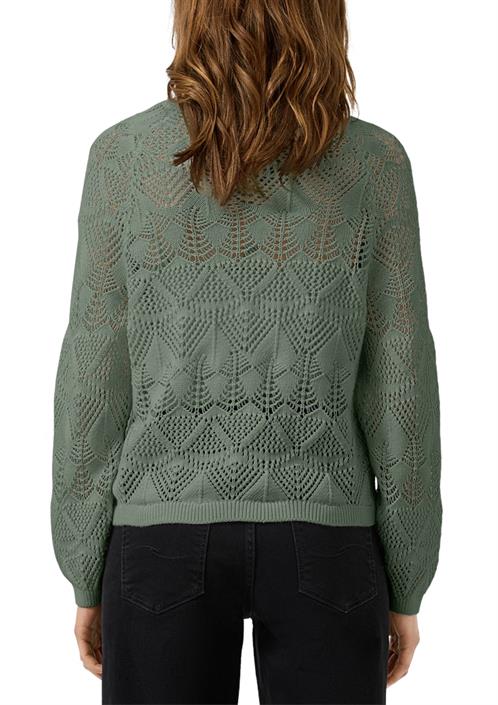 strickpullover-olive
