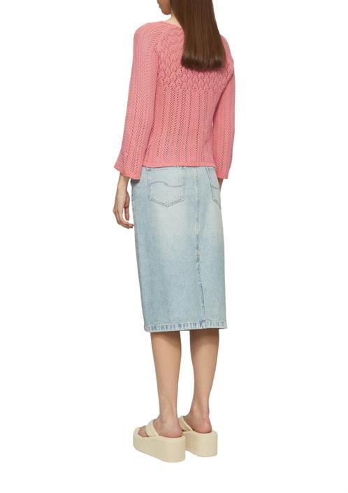 strickpullover-orange