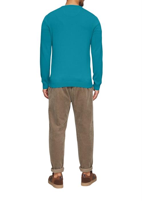 strickpullover-türkis