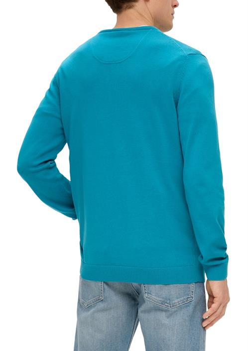 strickpullover-türkis